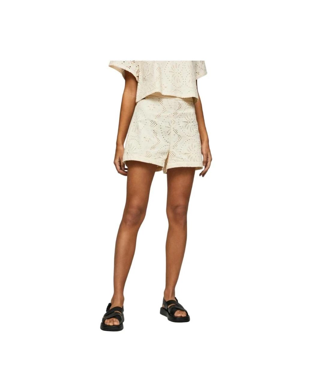 Pepe Jeans Natural Short Shorts