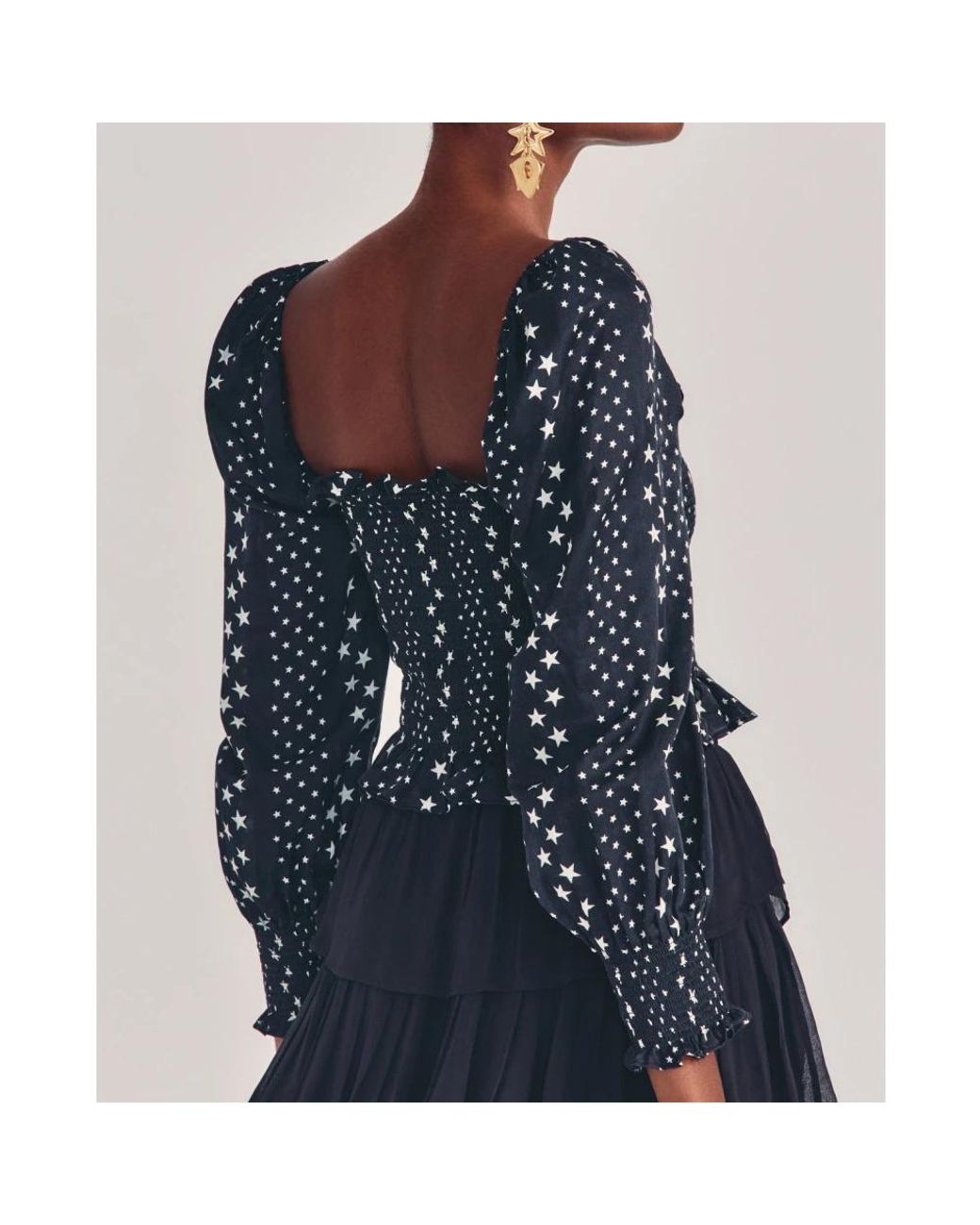 LoveShackFancy Blue Blouses