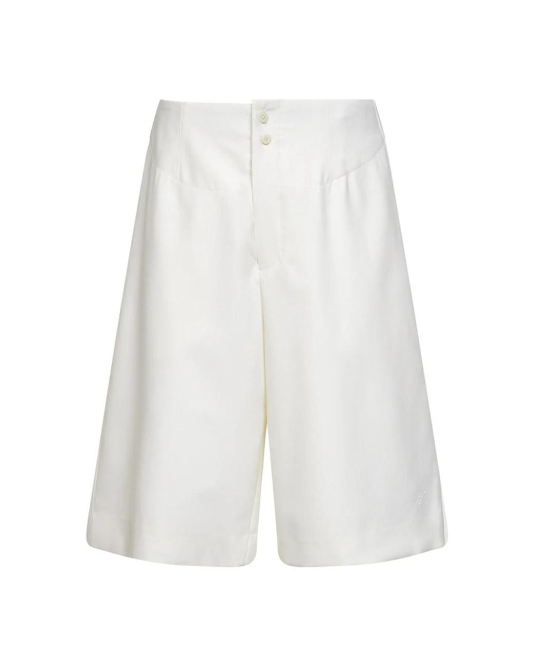Jacquemus White Long Shorts for men