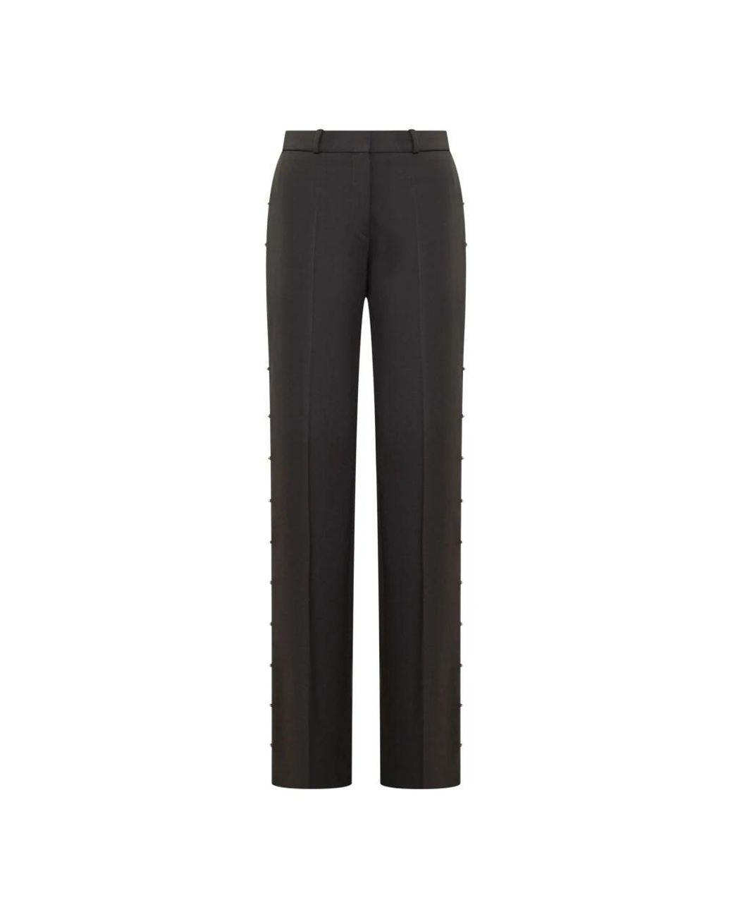 Del Core Black Straight Trousers