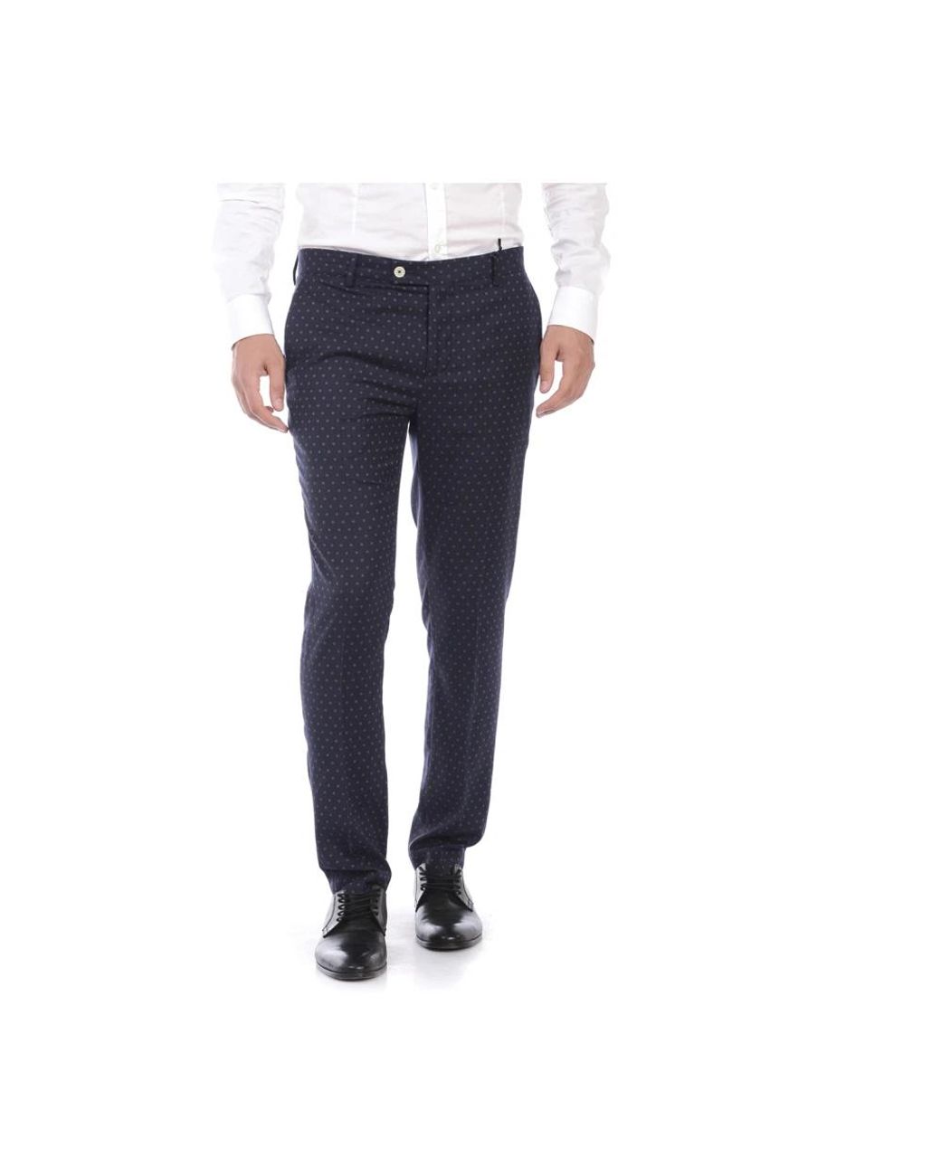 Daniele Alessandrini Blue Suit Trousers for men