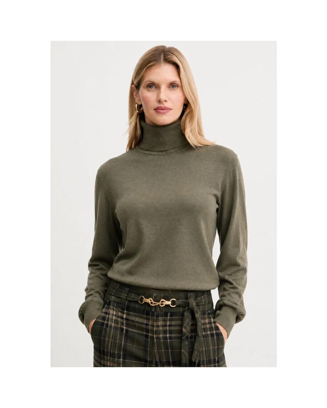 Twinset Green Turtlenecks