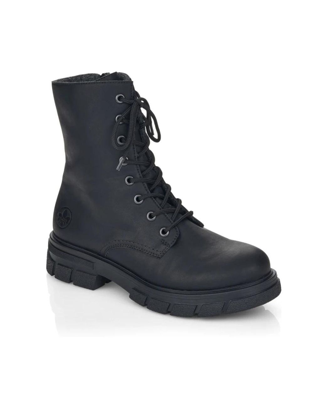 Rieker Blue Lace-Up Boots