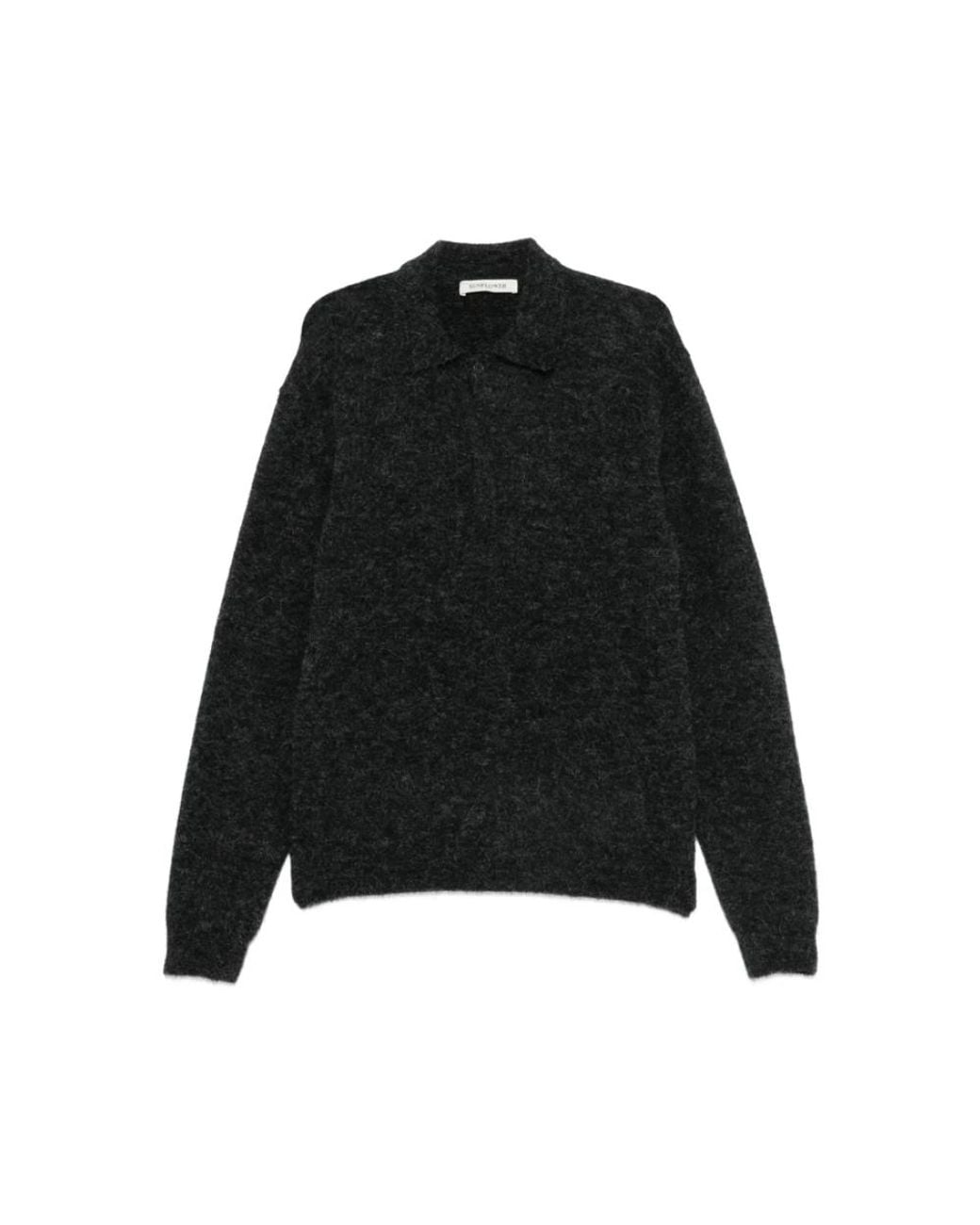 sunflower Black Round-Neck Knitwear for men