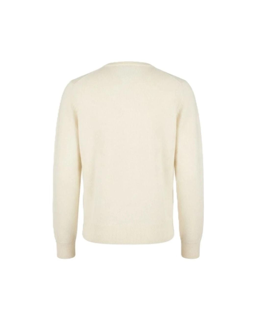 Mc2 Saint Barth White Round-Neck Knitwear