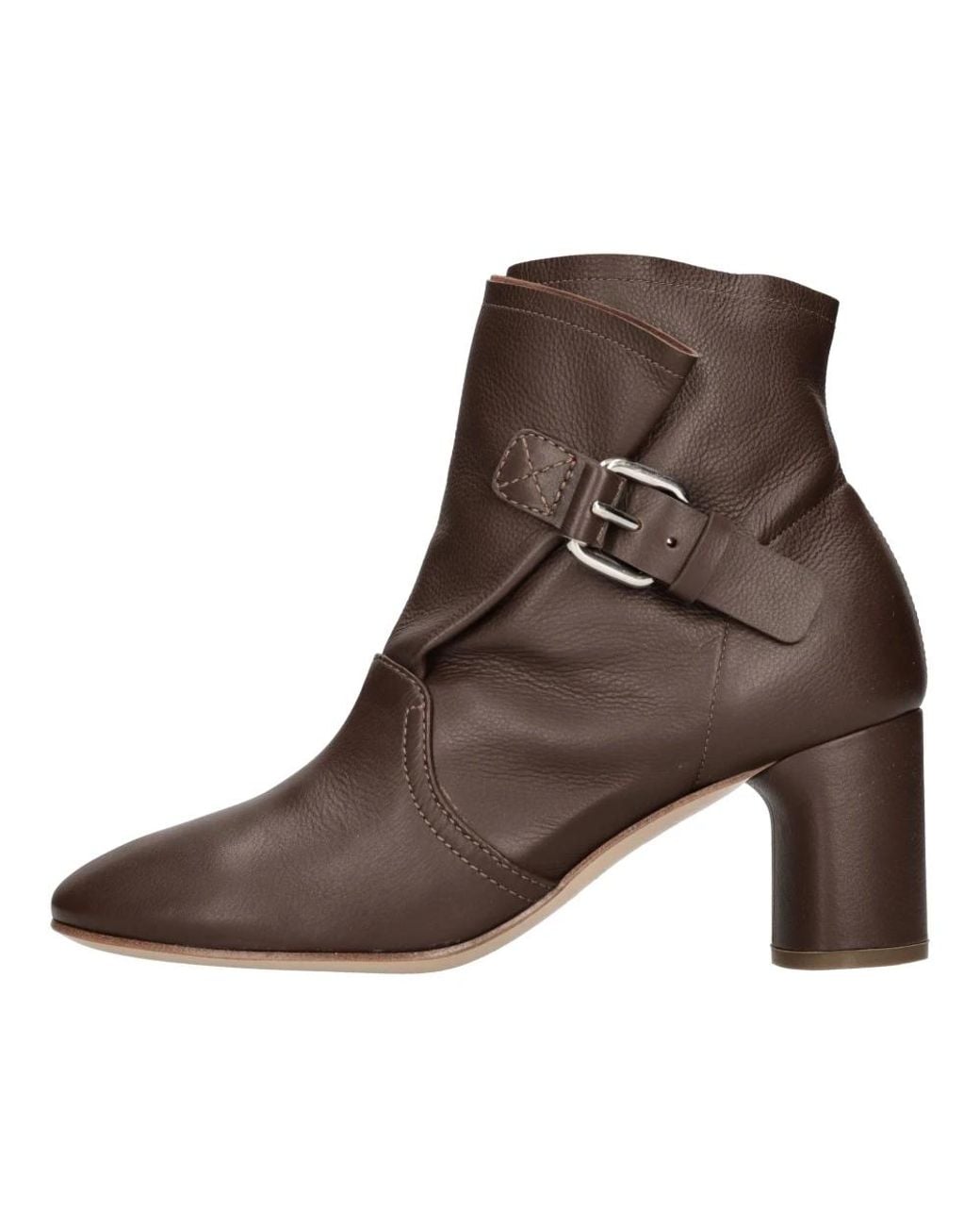 Casadei Brown Heeled Boots