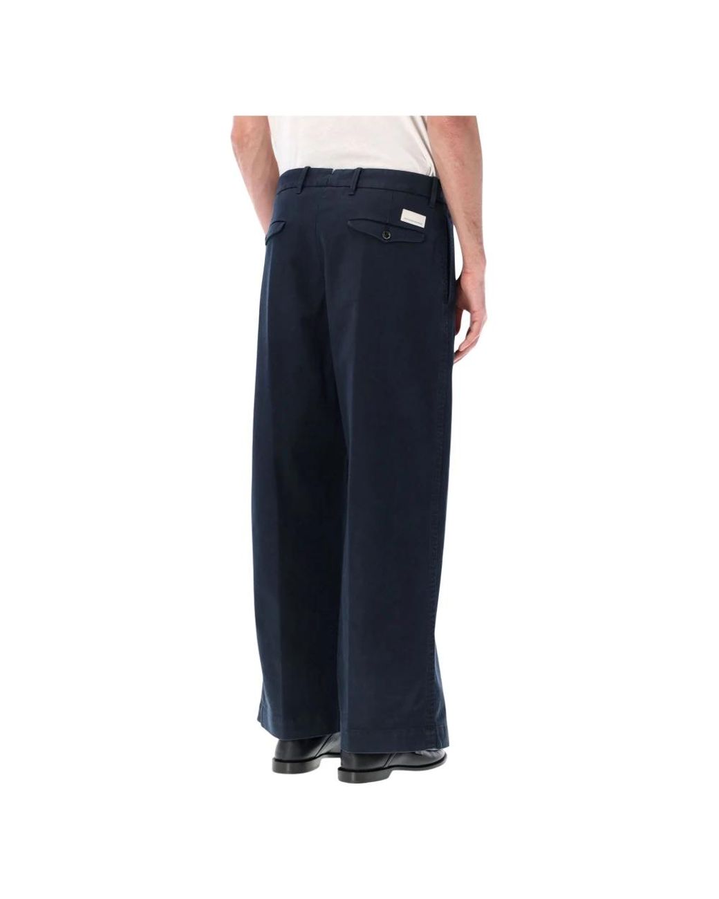 Nine:inthe:morning Blue Wide Trousers for men