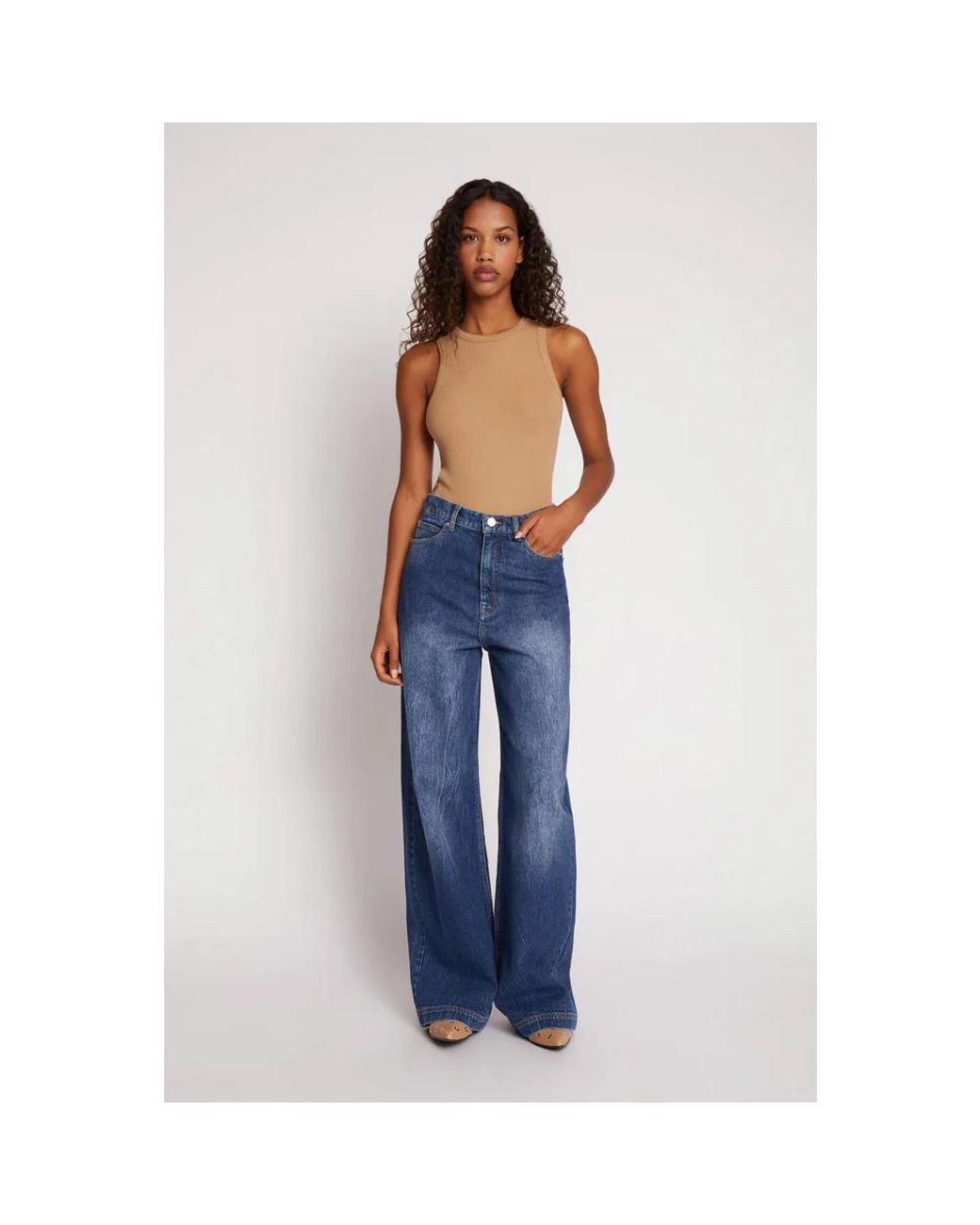 Munthe Blue Loose Fit Jeans