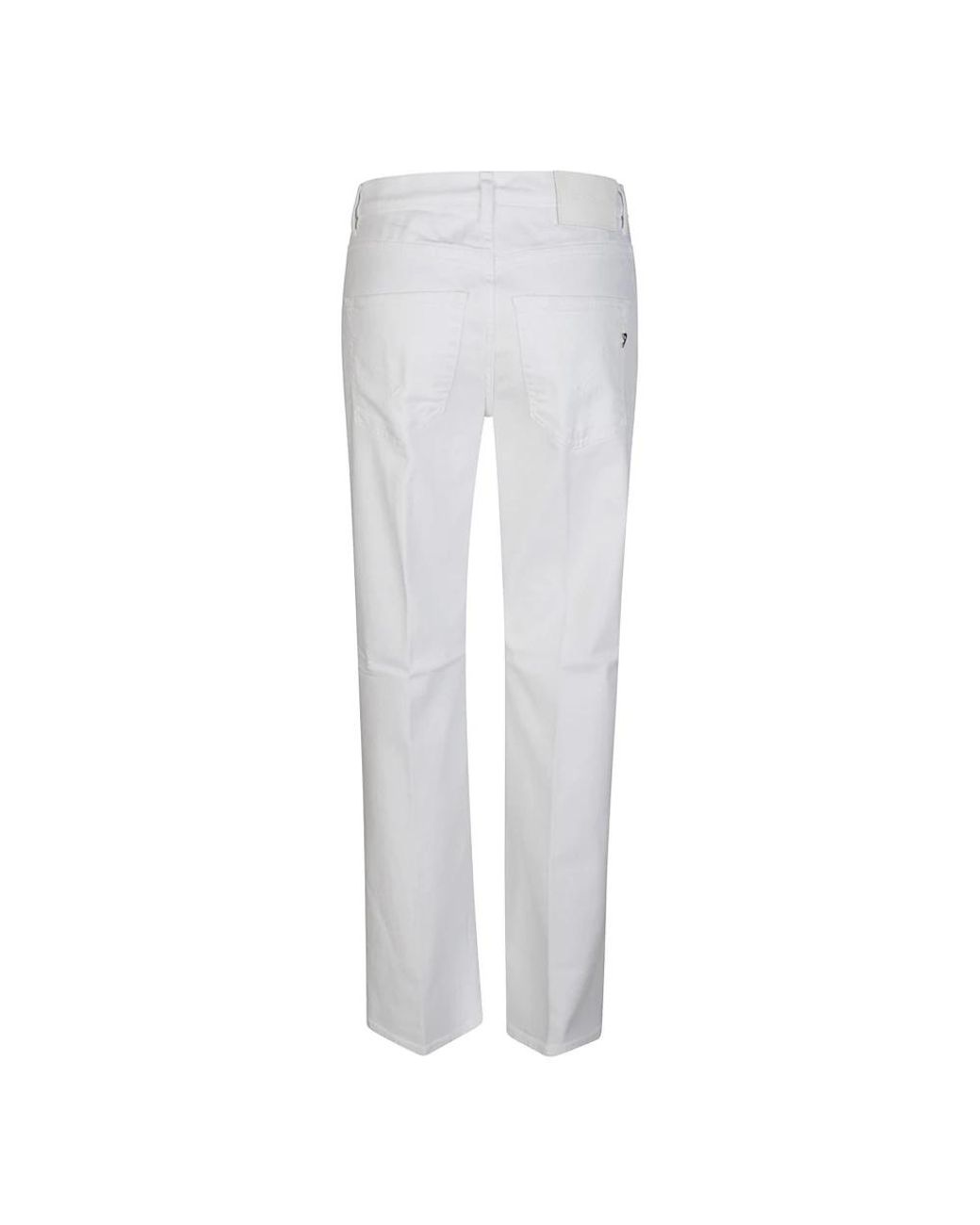 Dondup White Straight Fit Jeans