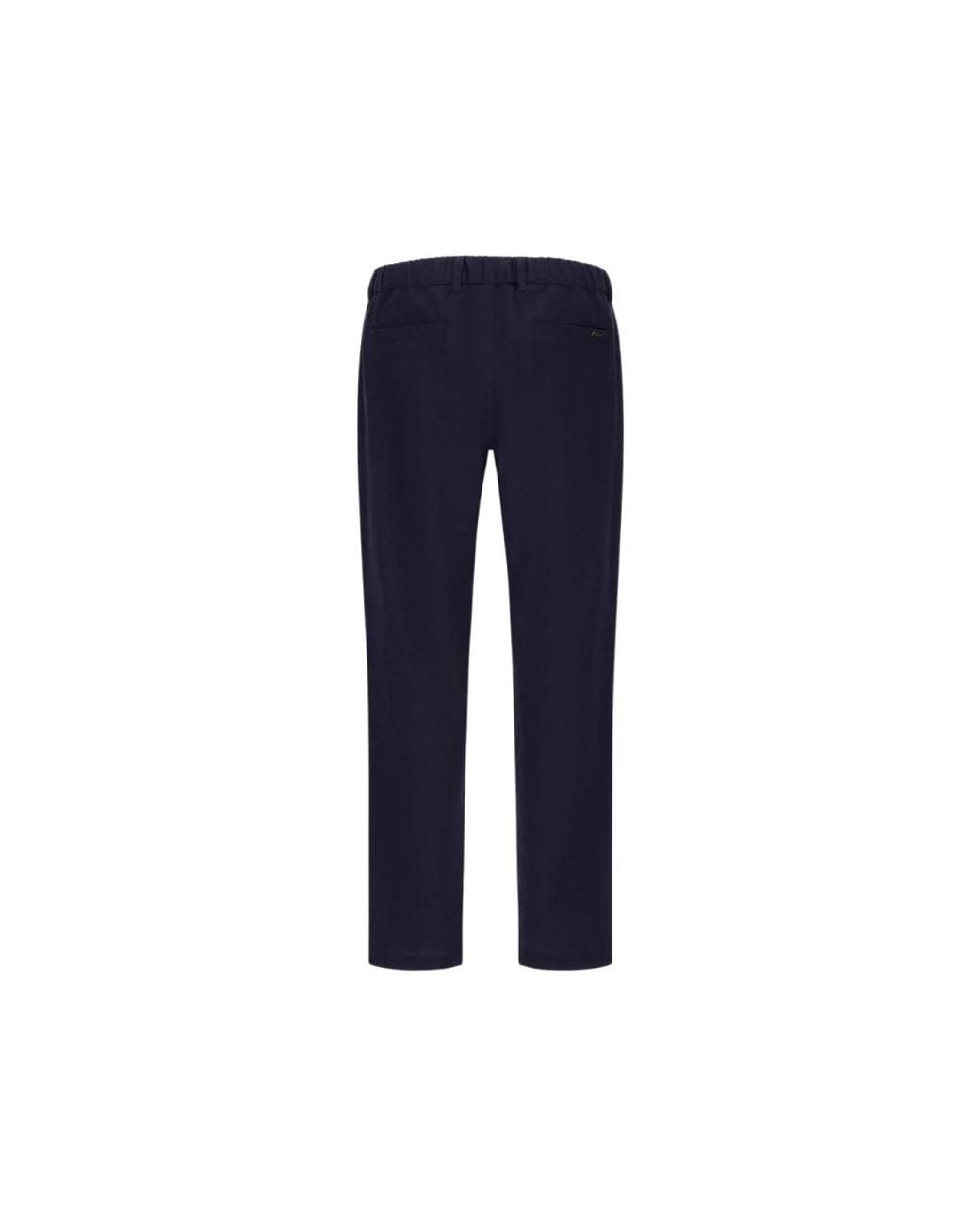 Herno Blue Straight Trousers for men
