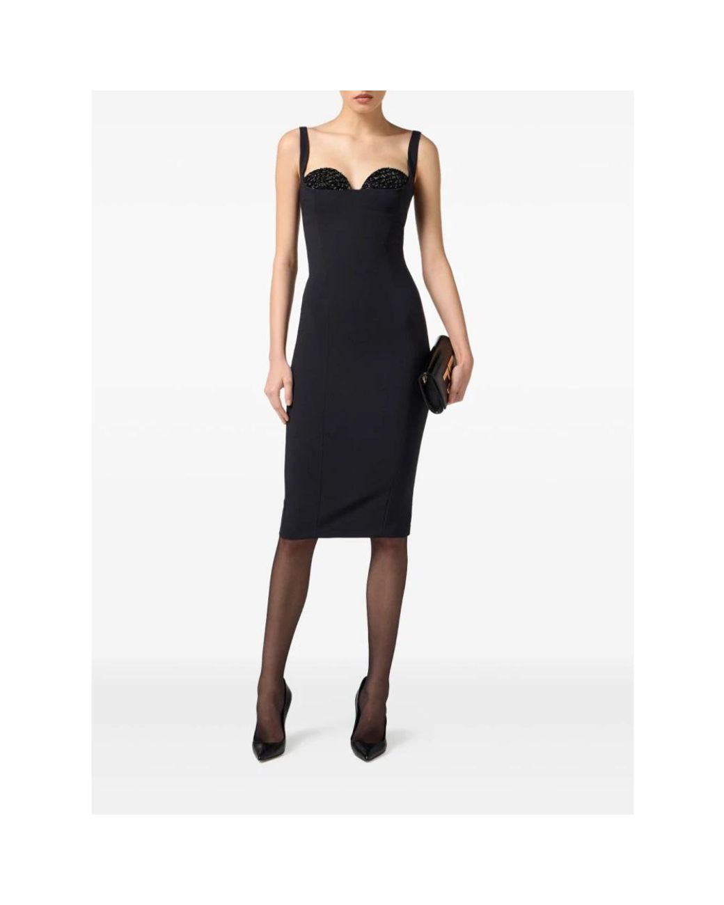 Elisabetta Franchi Blue Midi Dresses