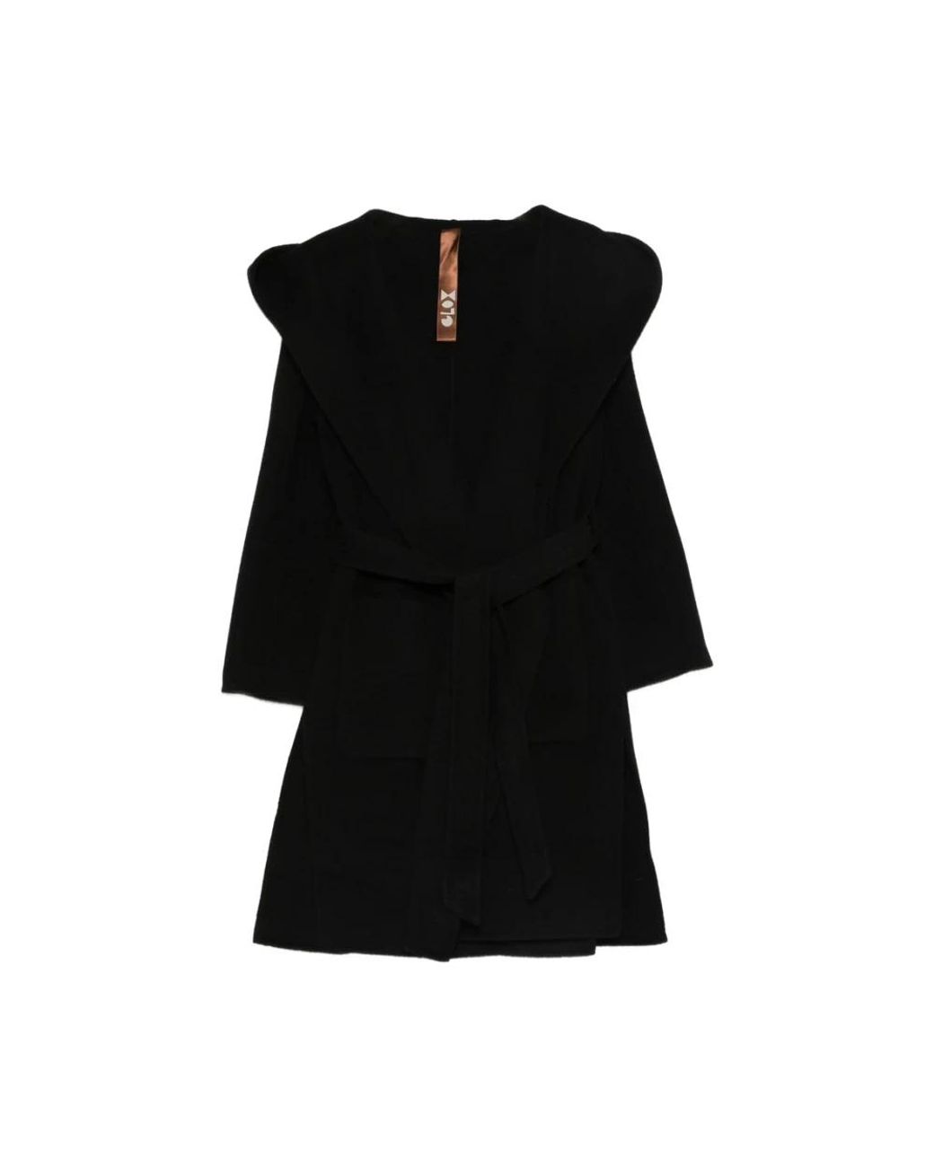 GLOX Black Belted Coats