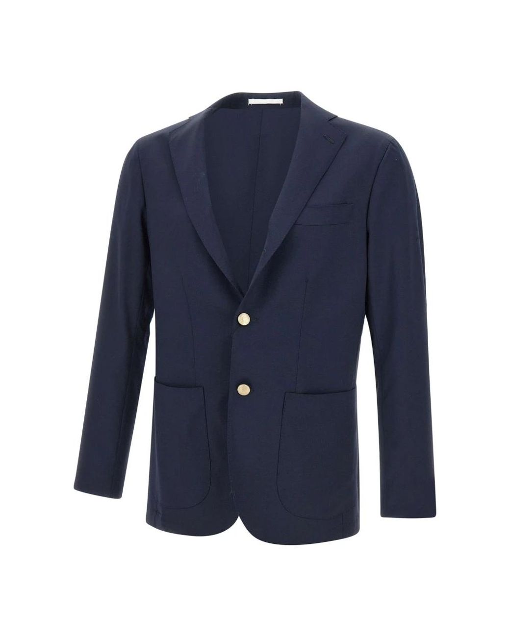 Barba Napoli Jassen ,Blauw ,Wol Blauwe Wollen Blazer Met Juwelen Knopen in het Blue voor heren