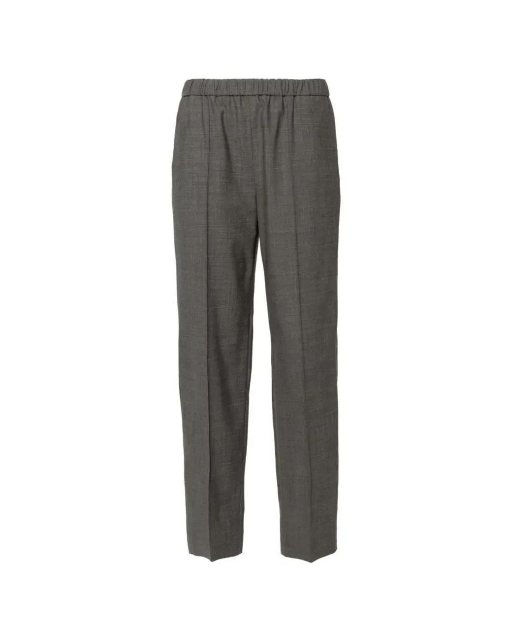 Fabiana Filippi Gray Straight Trousers