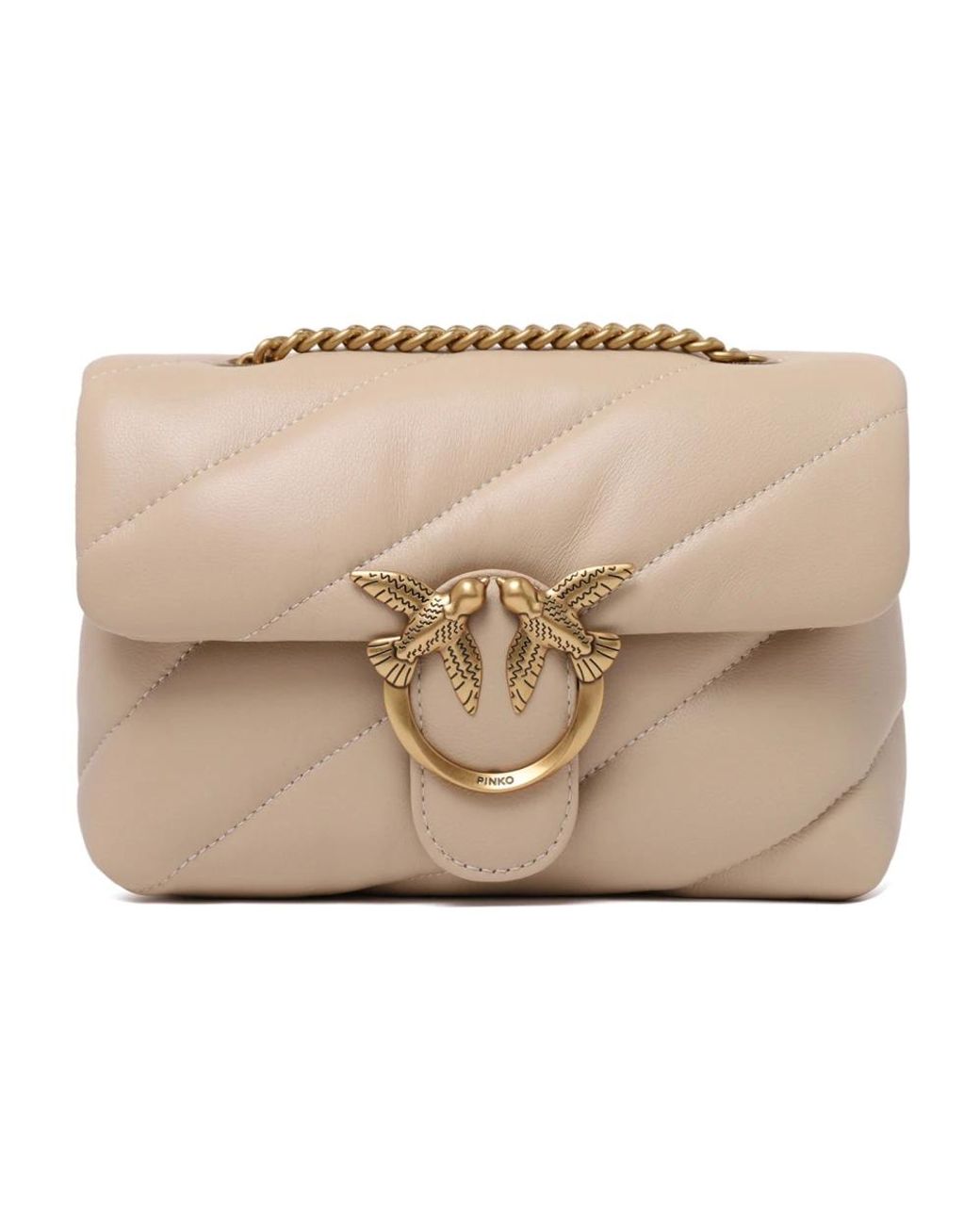 Pinko Natural Shoulder Bags