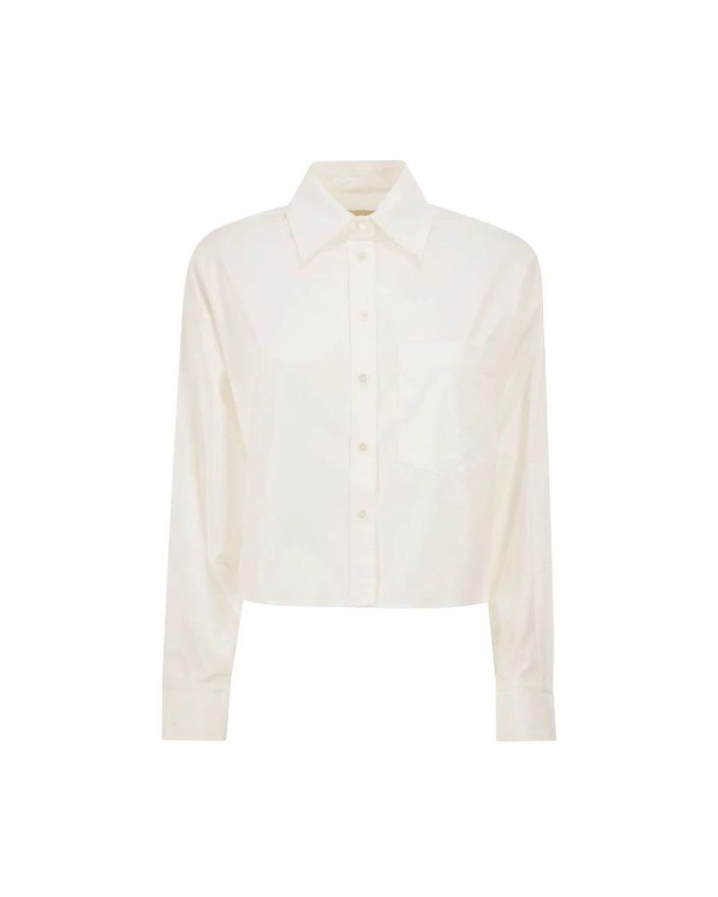 Weekend by Maxmara Overhemden ,Wit ,Katoen Wkdeden Shirt in het White