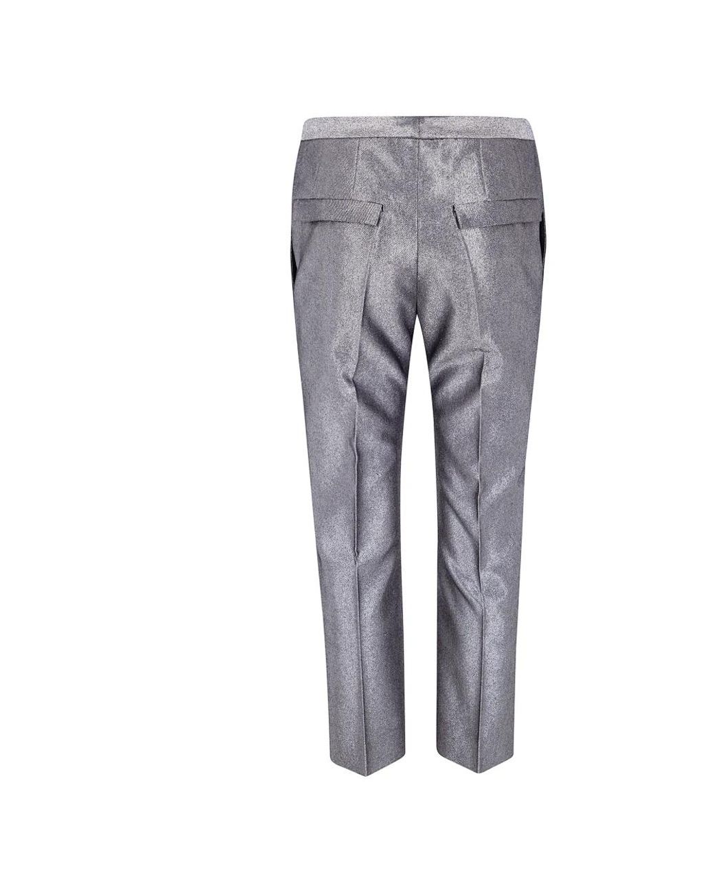 SAPIO Gray Slim-Fit Trousers