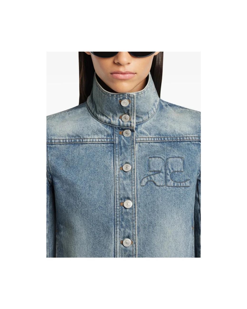 Denim Jackets Courreges de color Blue
