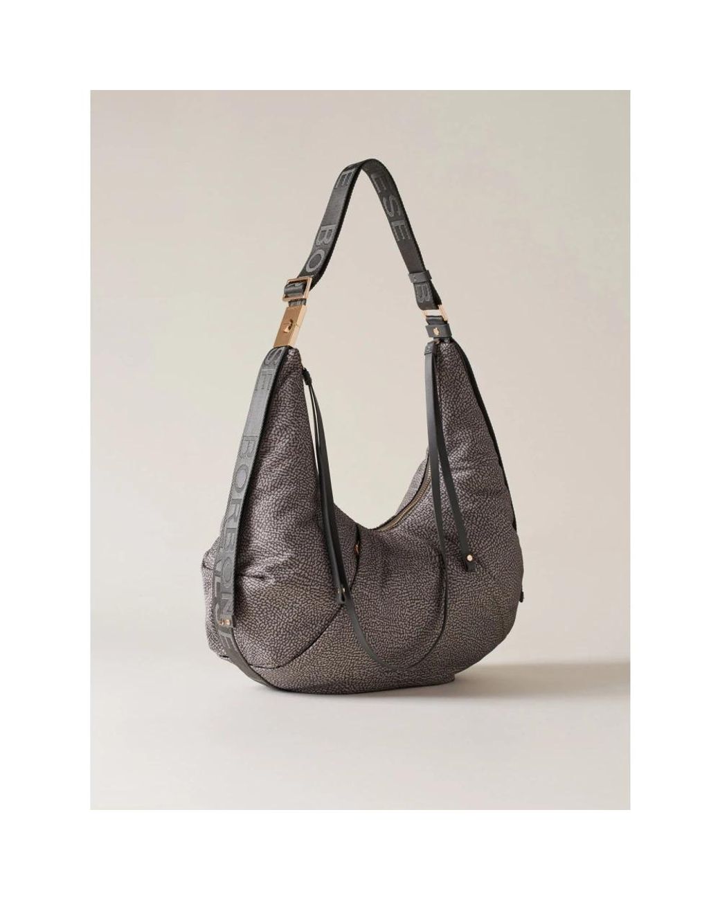Borbonese Gray Shoulder Bags