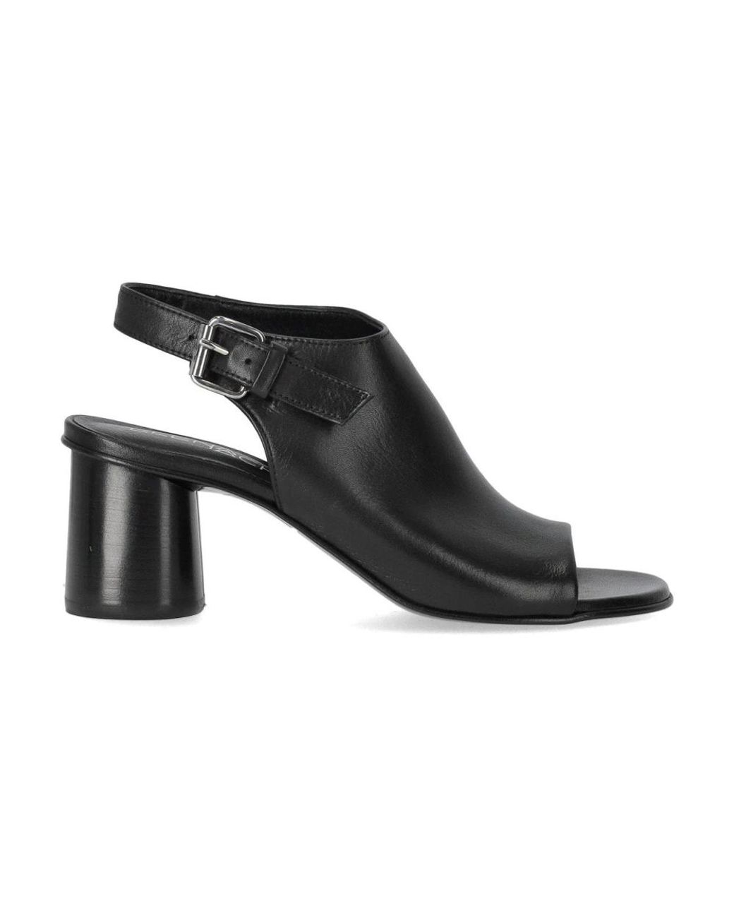 Elena Iachi Black High Heel Sandals