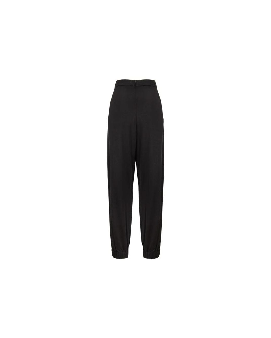 Elisabetta Franchi Black Tapered Trousers