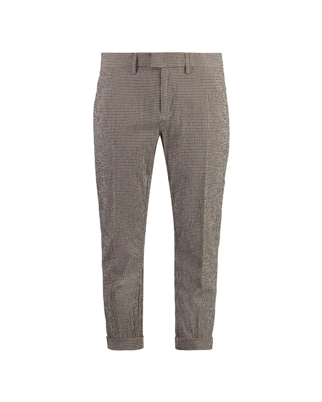 Dondup Cropped Trousers in het Gray voor heren
