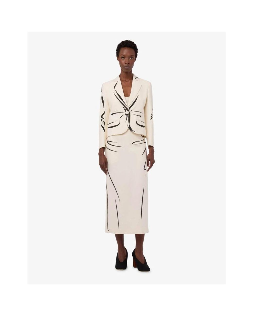 Moschino Natural Midi Skirts