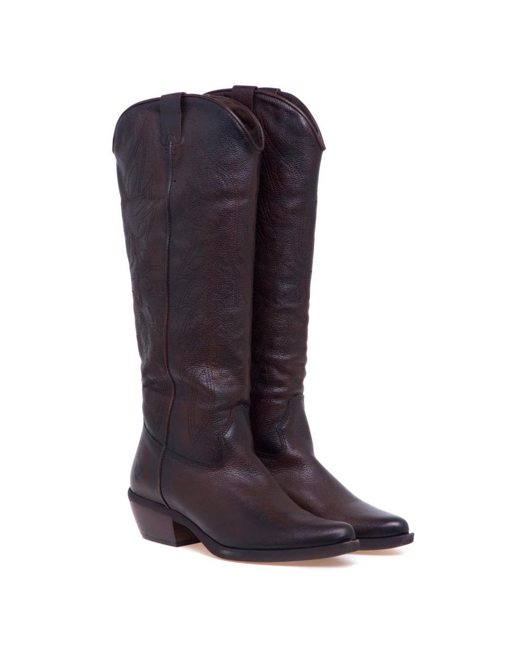 Felmini Blue Cowboy & Biker Boots