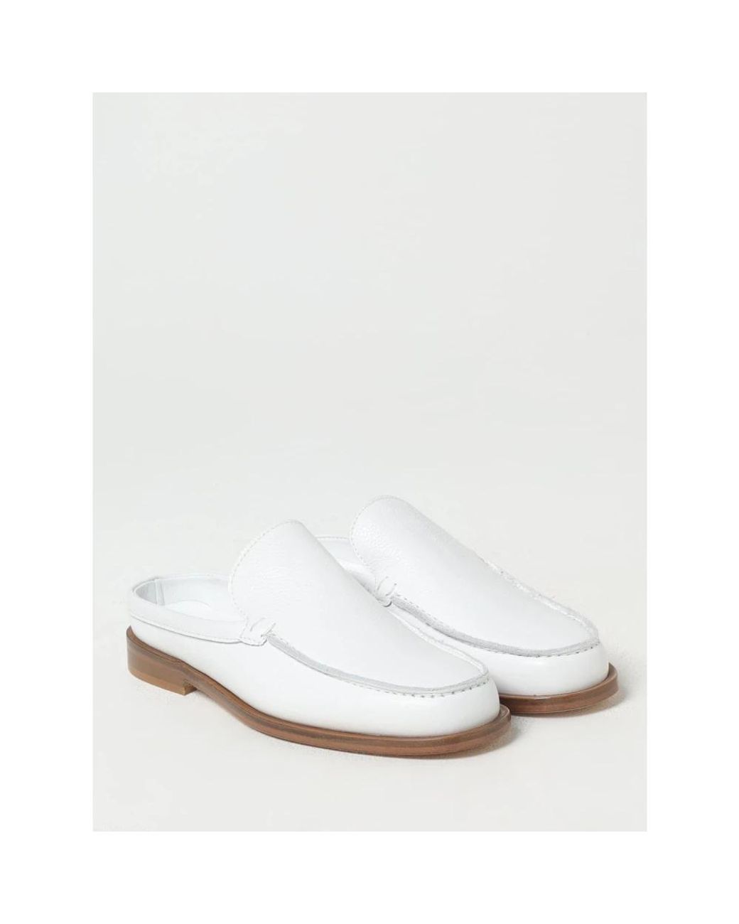 Liviana Conti White Mules