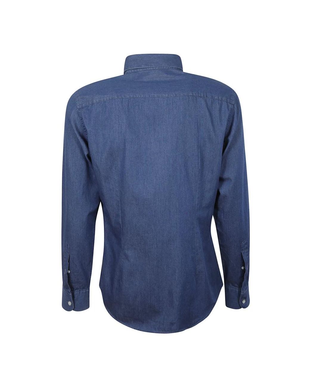 Fay Blue Denim Shirts for men