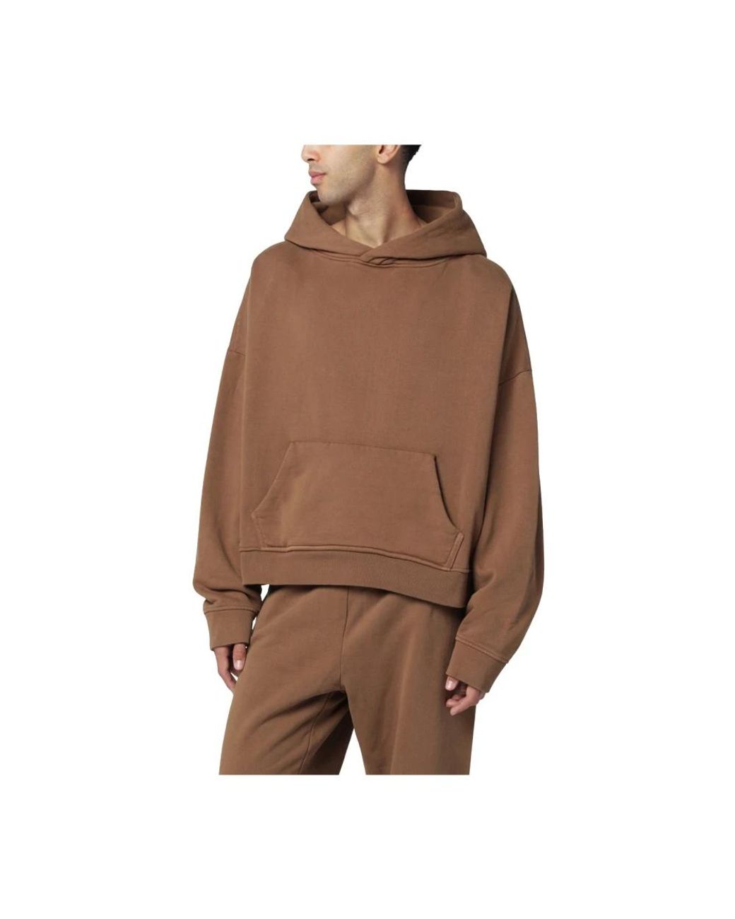 Entire studios Hoodies & Sweatvesten ,Bruin ,Katoen Heavy Hood in het Brown voor heren