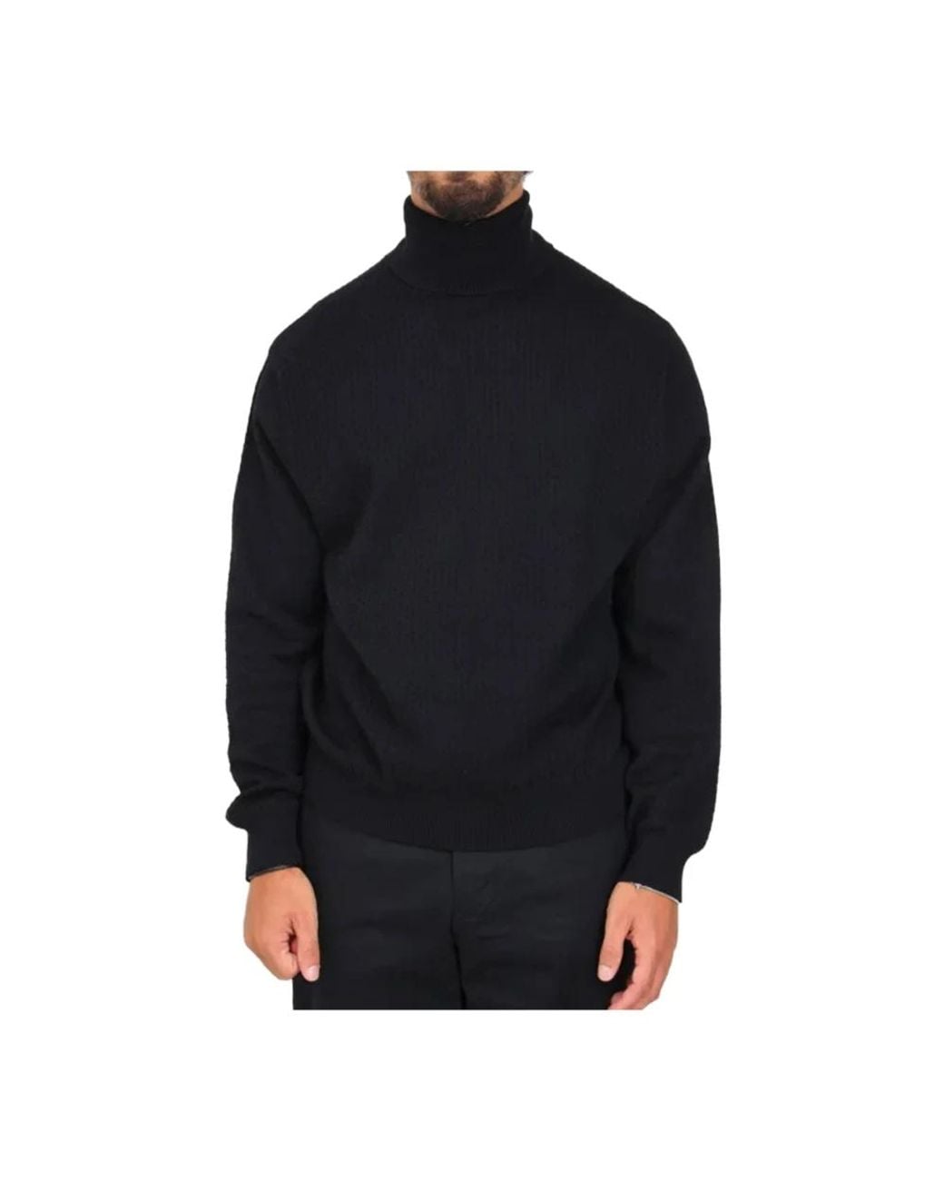 ARMANI EXCHANGE Black Turtlenecks for men