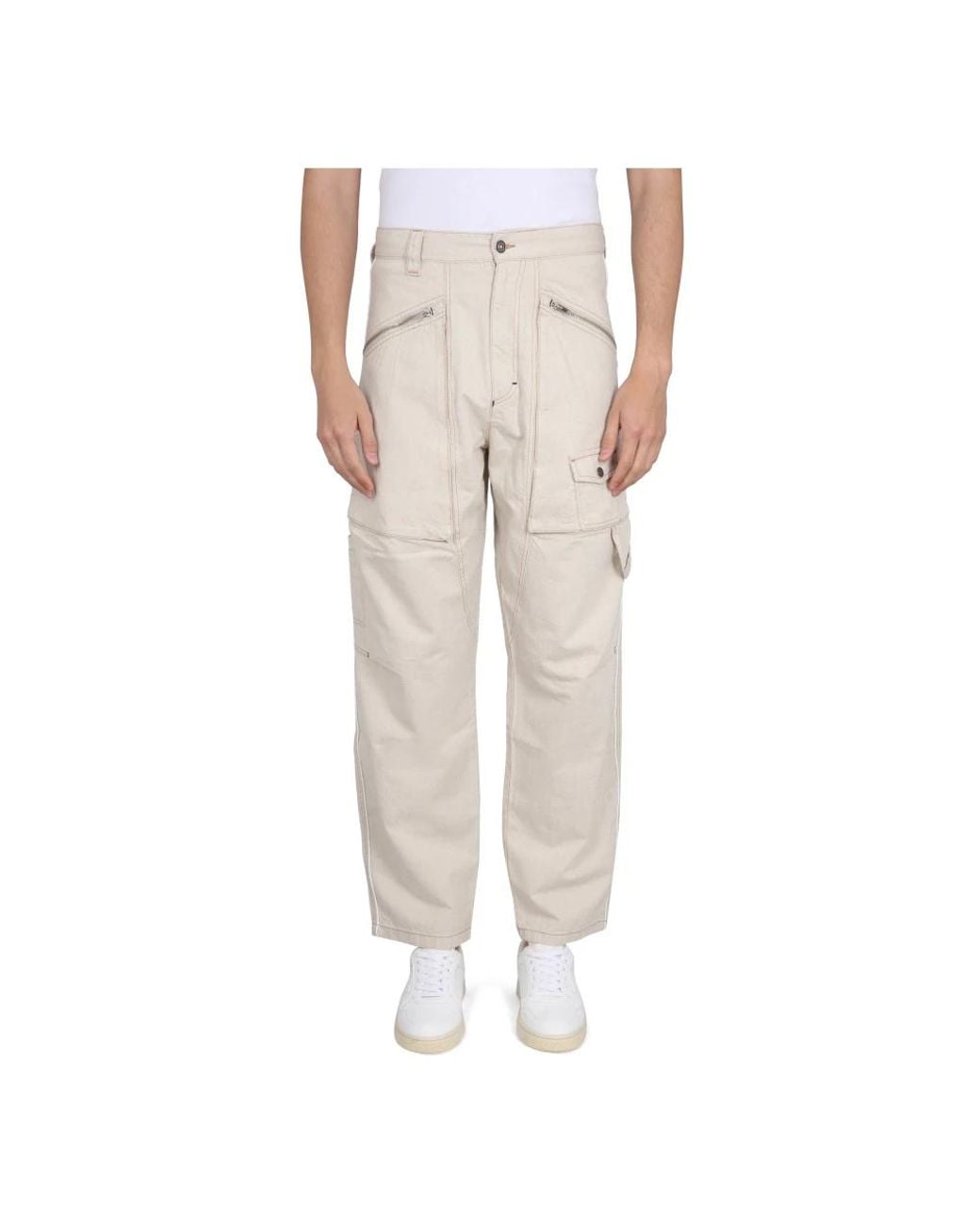Isabel Marant Natural Straight Trousers for men