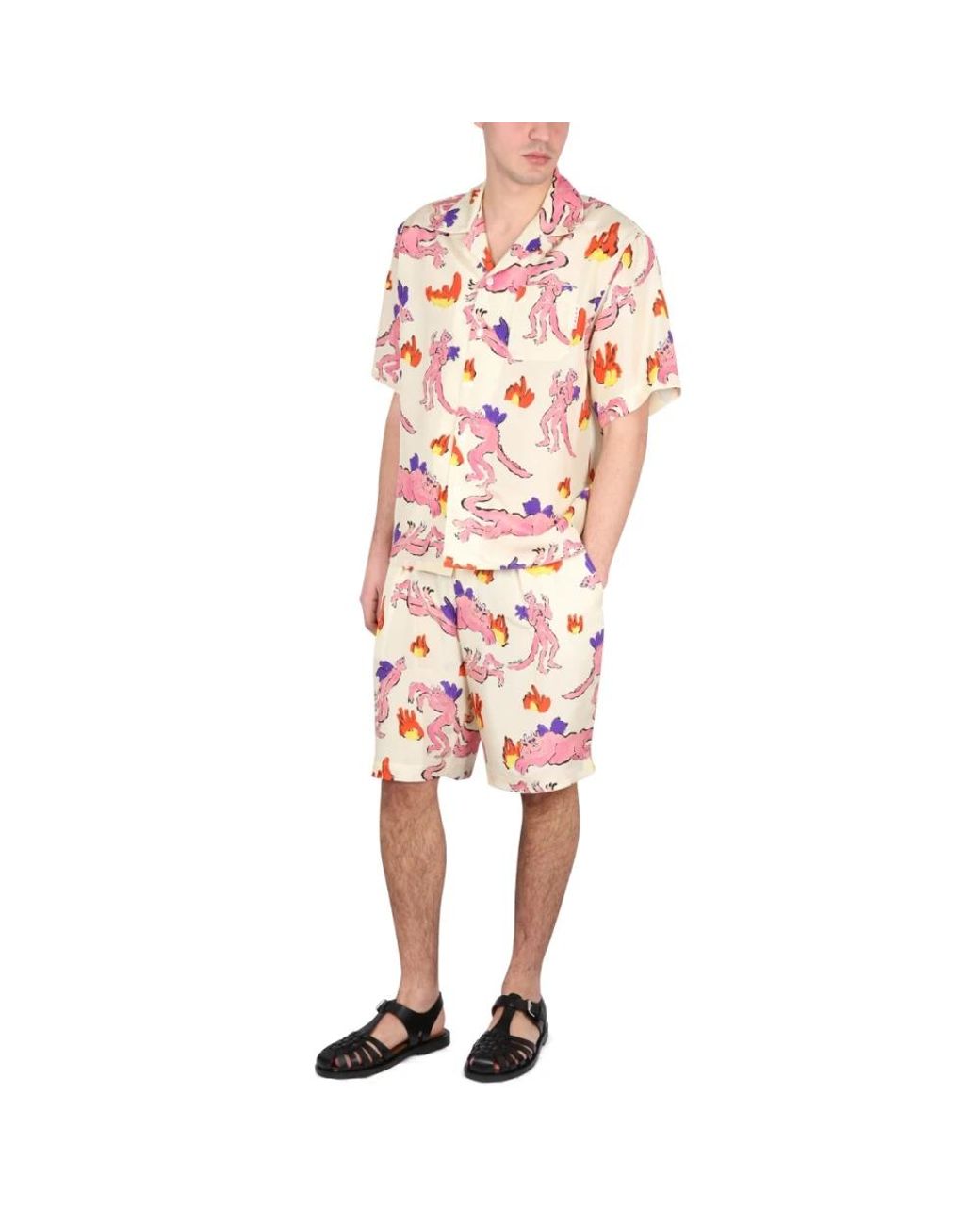 Marni Red Casual Shorts for men