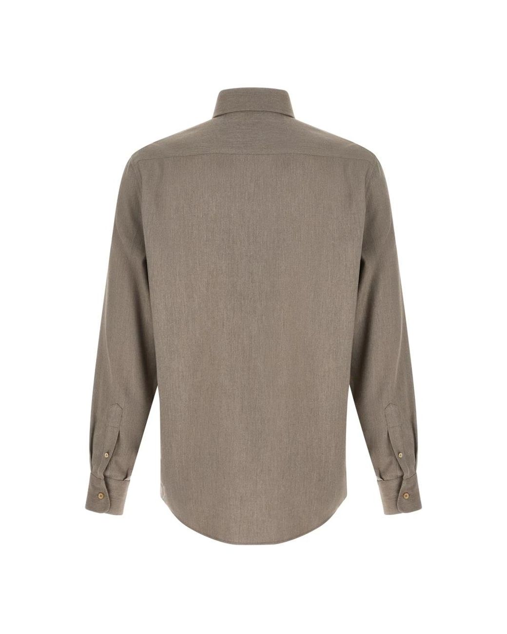 Brunello Cucinelli Gray Casual Shirts for men