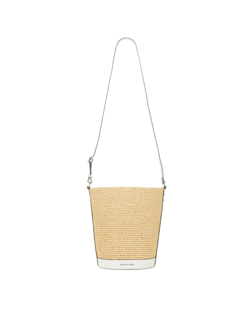 Michael Kors White Bucket Bags