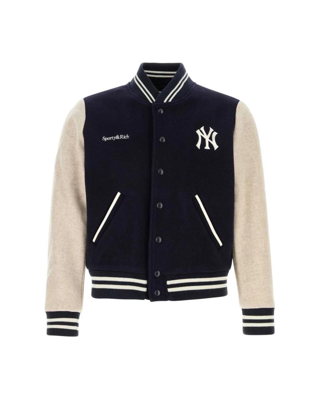 Sporty & Rich Blue Bomber Jackets for men
