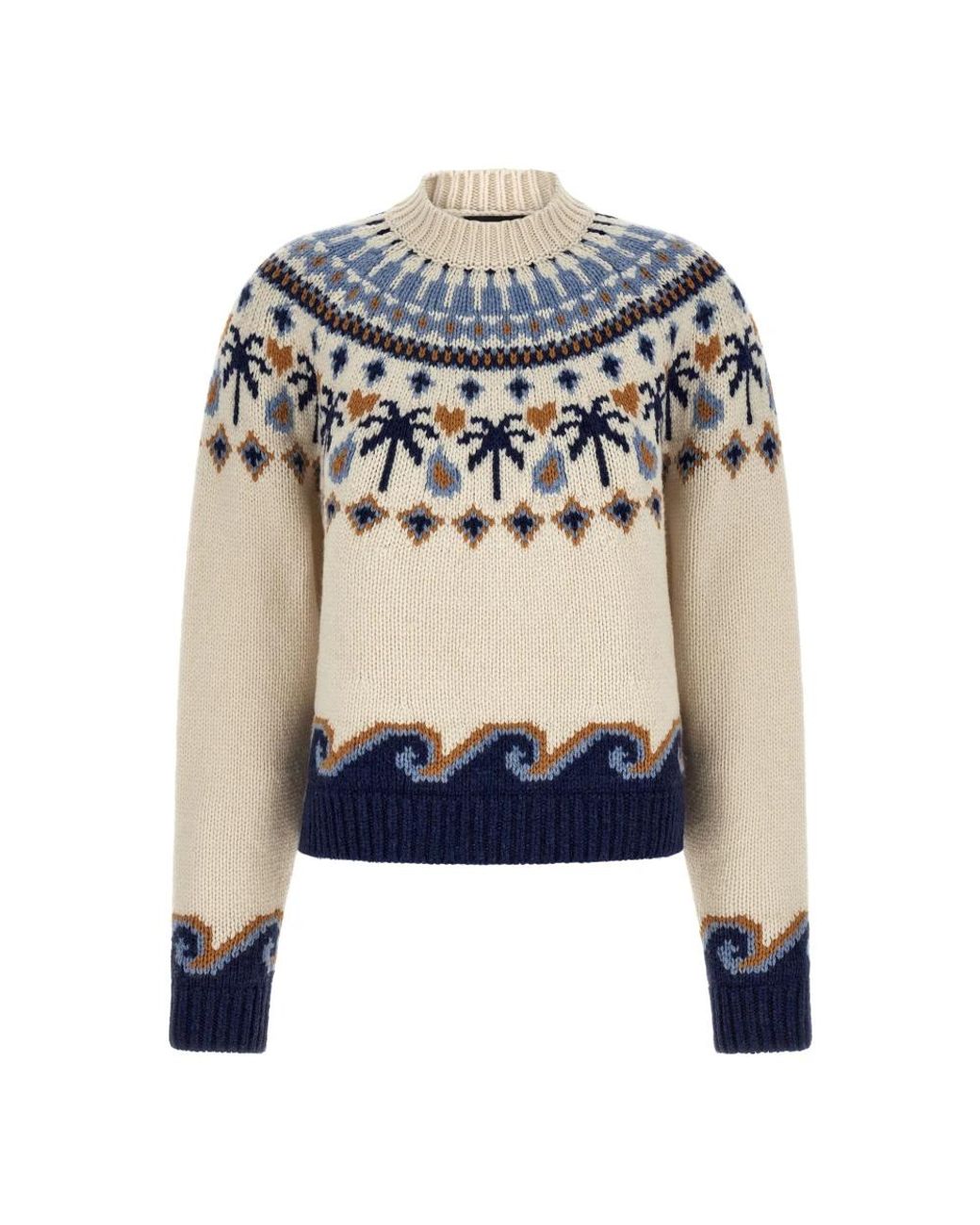 Alanui Sweet Winter Sweater in het Blue