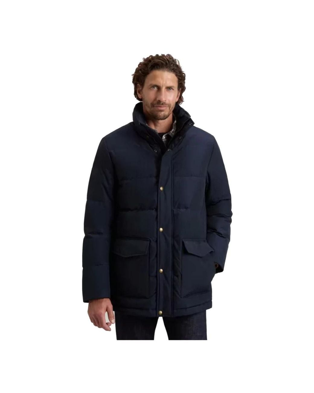 Woolrich Blue Winter Jackets for men