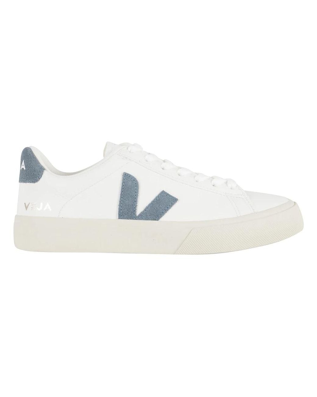 Veja White Campo Leather Low-Top Sneakers