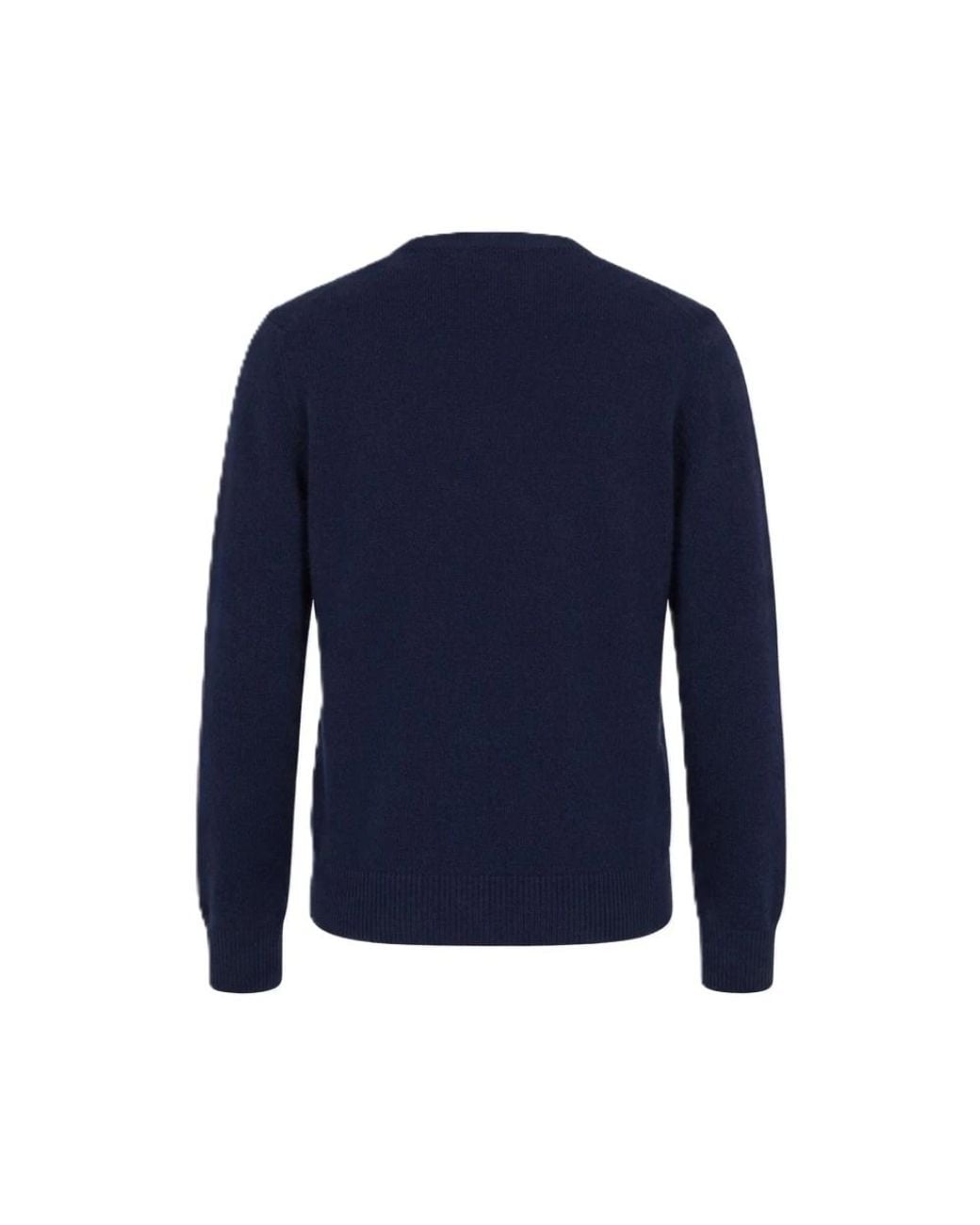 Mc2 Saint Barth Blue Round-Neck Knitwear