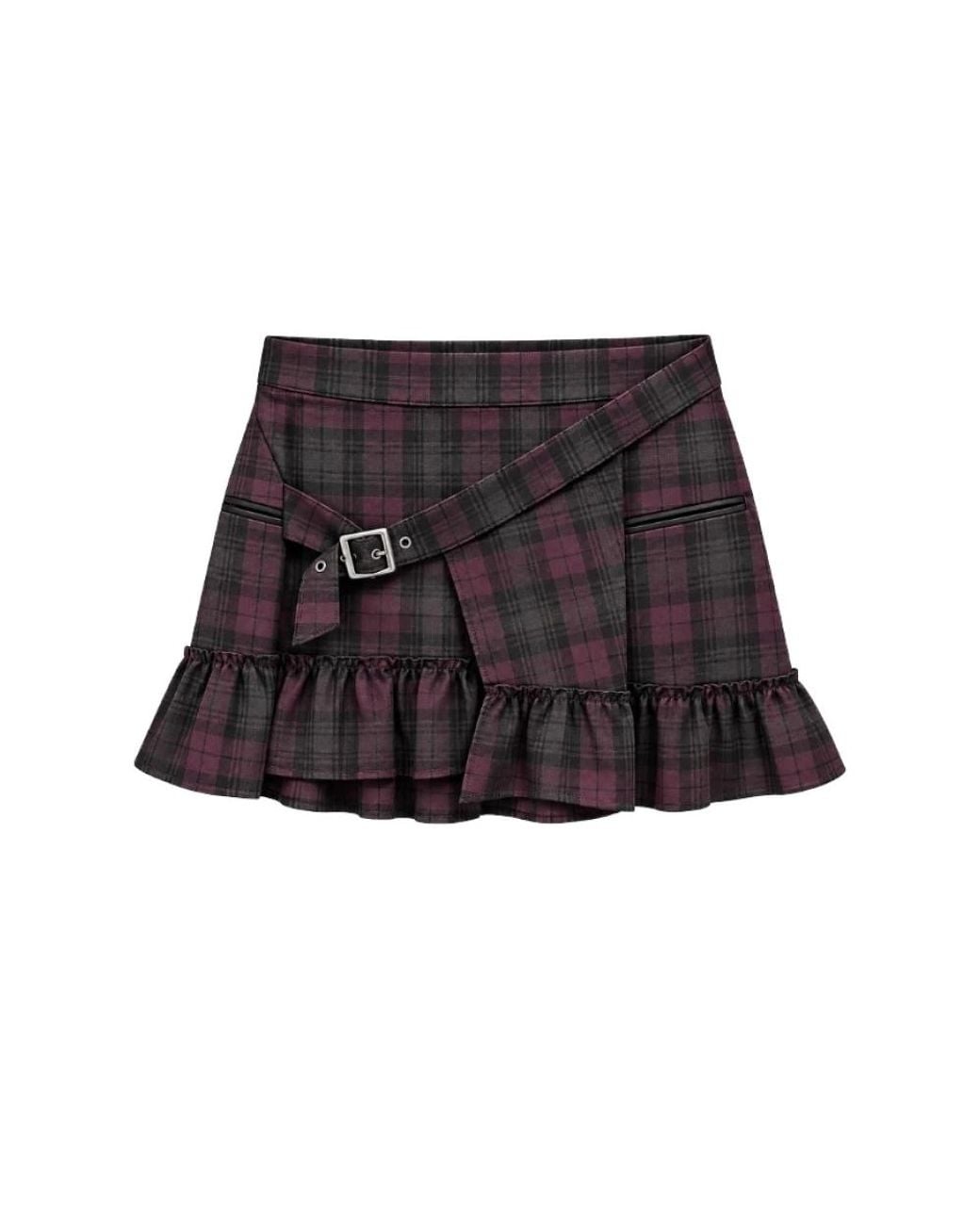A PAPER KID Black Short Skirts