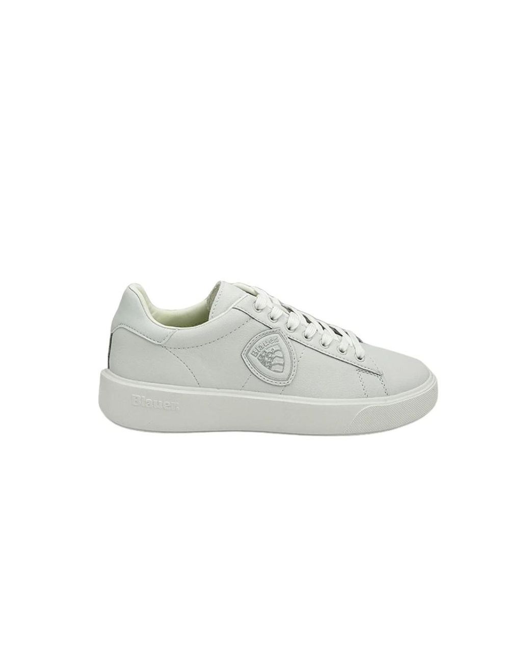 Blauer Weiße Sneaker Mit Markenlogo in White für Herren