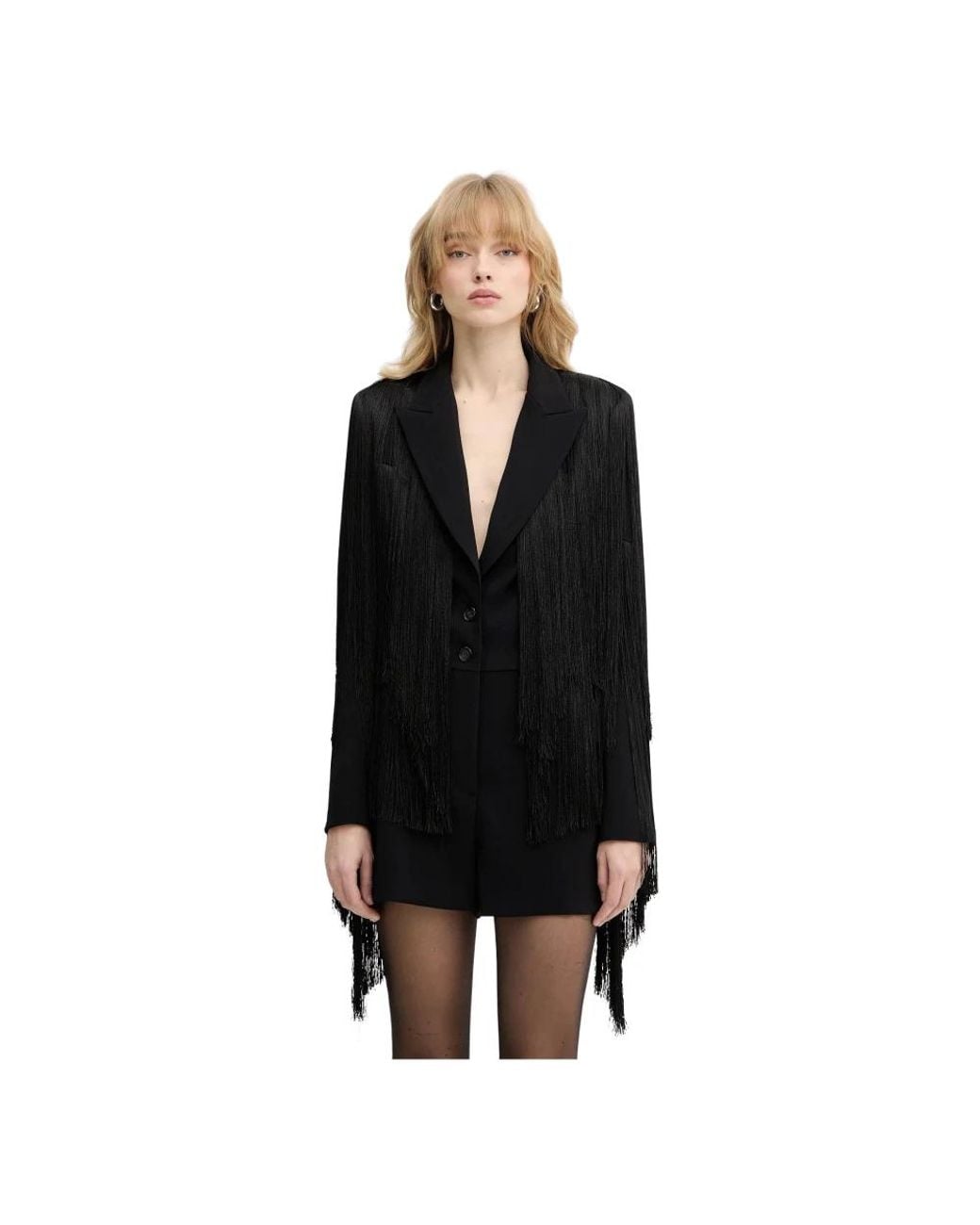 Pinko V-Hals Jumpsuit in het Black