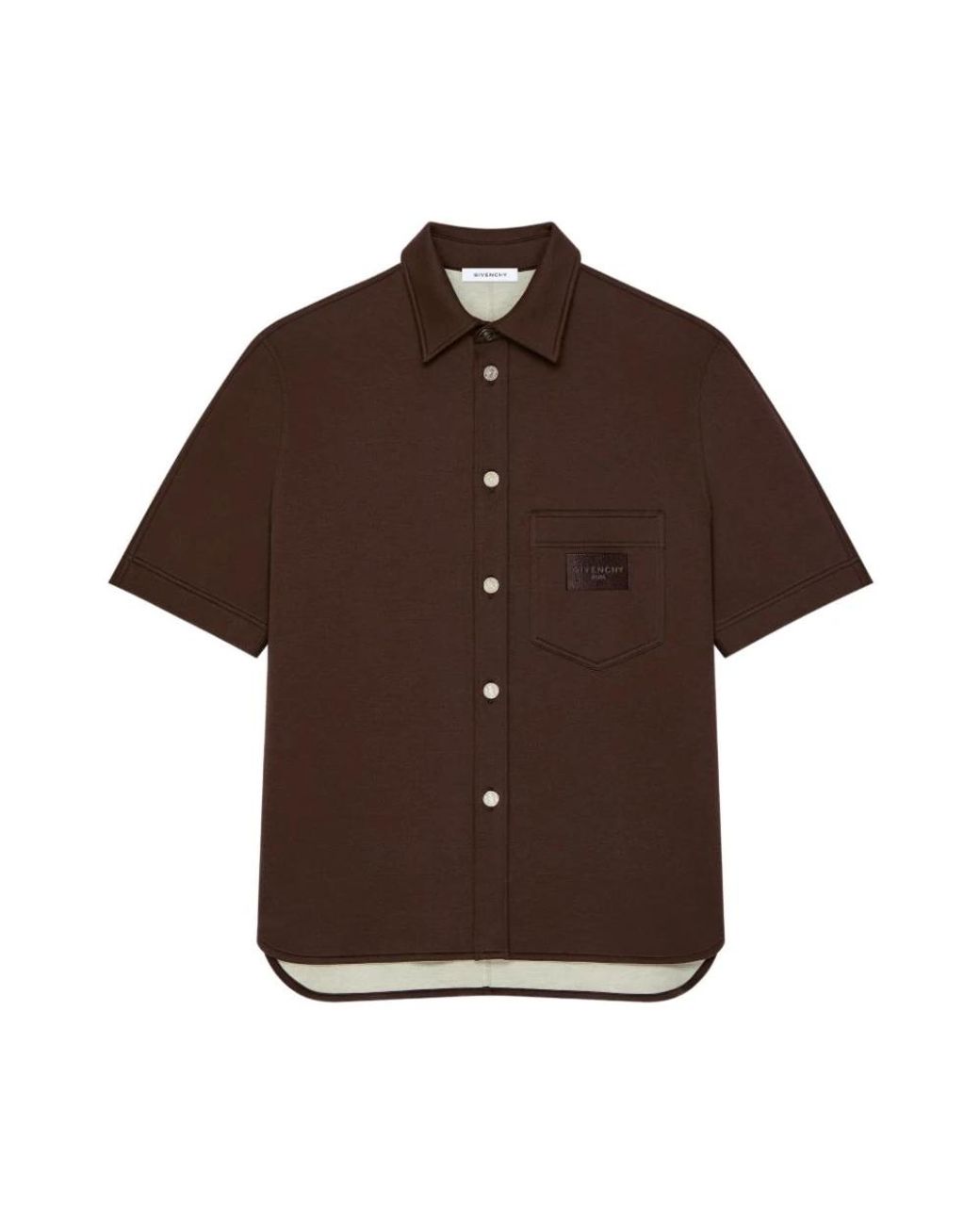 Givenchy Brown Short Sleeve Shirts for men