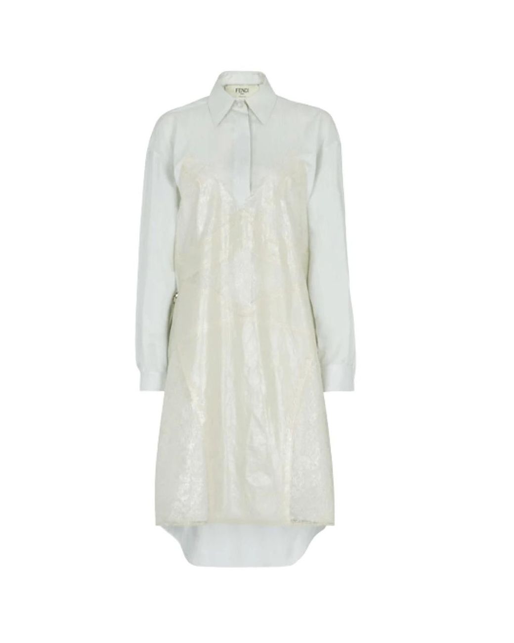 Fendi Blue Shirt Dresses