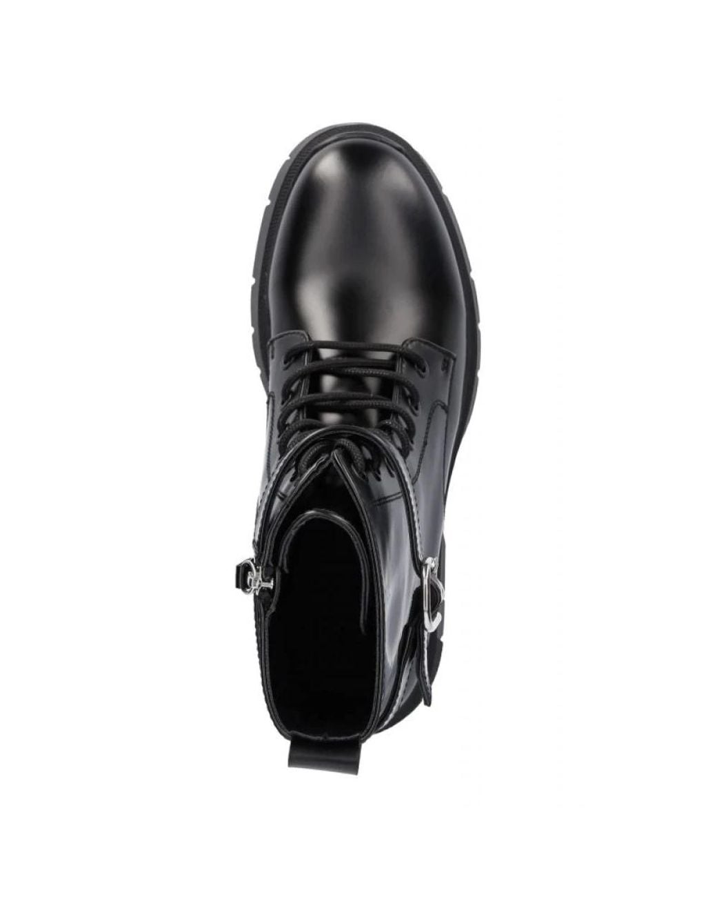 HUGO Black Lace-Up Boots