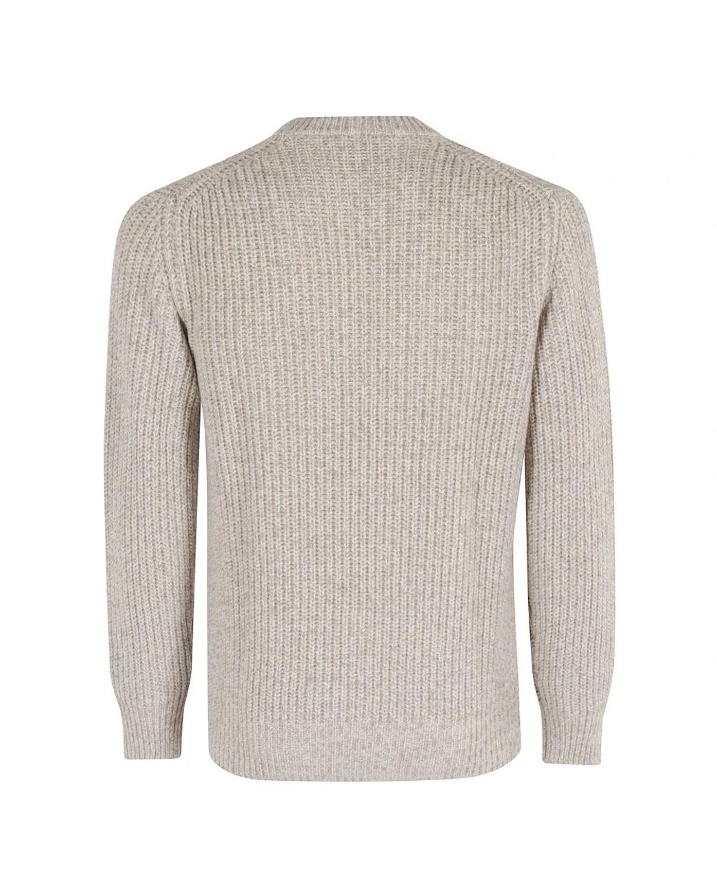 Kangra Gray Round-Neck Knitwear for men