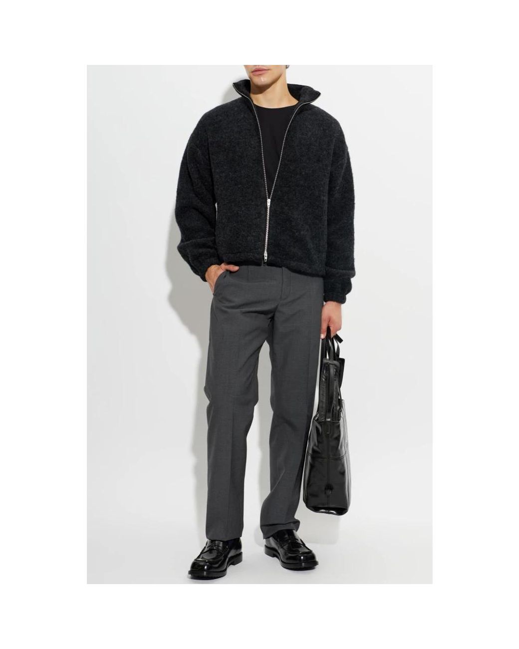 Zip-Throughs Jil Sander pour homme en coloris Black