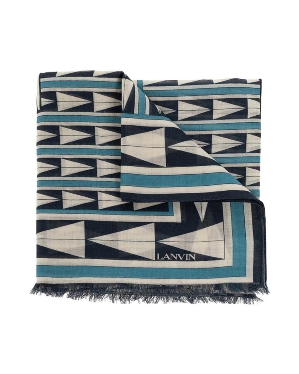 Lanvin Blue Winter Scarves